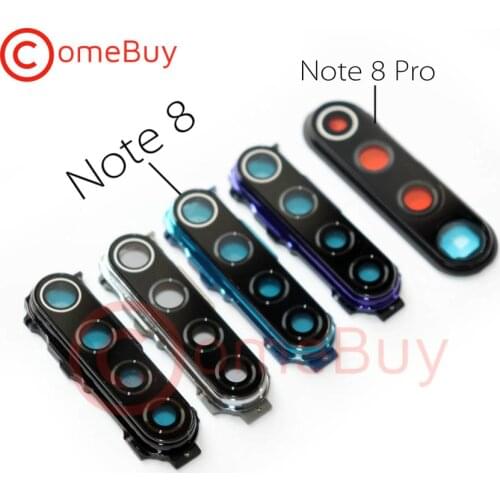 For Xiaomi Redmi Note 8 Pro Rear Camera Glass Cover With Frame Holder For Redmi Note 8 Back Camera Lens Note8 Replacement