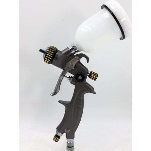 Air Spray gun Gravity Feed HVLP Mini Spray Gun 0.8/1.0mm Nozzle With 100cc Cup Repair sprayer