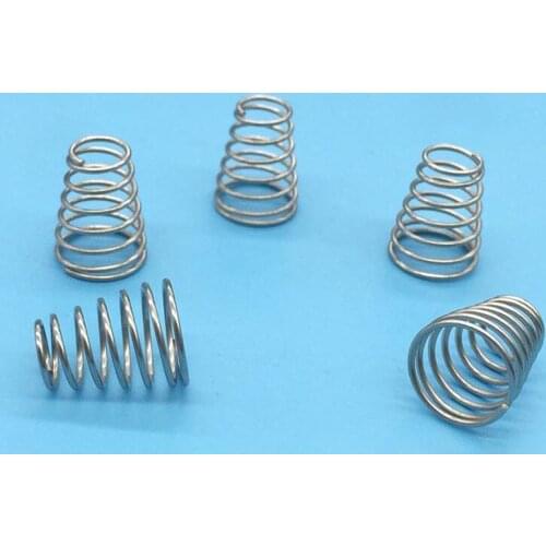 Pagoda spring conical compression springs wire D0.8mm OD 8mm * 12mm height 15mm X20