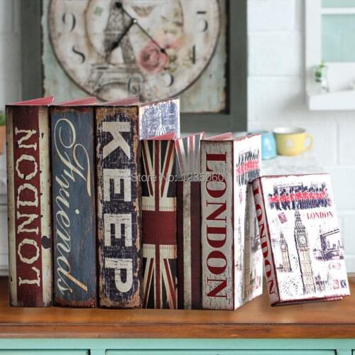 Room escape props retro Fake Book bookcase decor decoration simulation study Home Furnishing photography books book props box