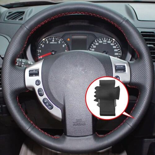 Hand sewing car handle cover steering wheel cover handlebar cover for Nissan Rogue 2020 X-Trail T31 Qashqai J10 J11 NV200