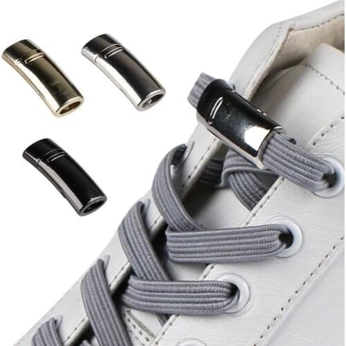 Elastic Magnetic Shoelaces Buckle 1 Second Locking Shoelace Sneakers Shoelaces Adult Shoe Laces No For Kids Tie Shoe Quick W1T6