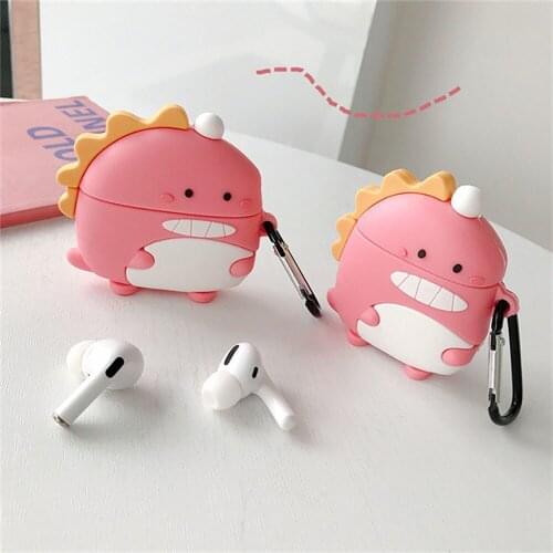 For AirPods Pro 2 1 Silicone Case Cover Shockproof Earphone Charging Box Cover For AirPods Pro Cartoon Dinosaur Protective Bags