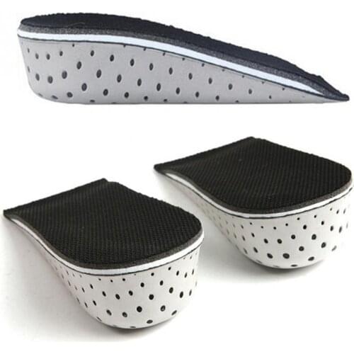 1 Pair Shoe Insoles Breathable Half Insole Heighten Heel Insert Sports Shoes Pad Cushion Unisex 2-4cm Height Increase Insoles