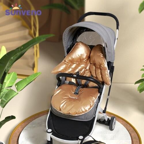 SUNVENO Stroller Mattress Baby Stroller Seat Cushion Thick Warm Cozy Car Seat Pad Sleeping Mattresses Pillow For Carriage