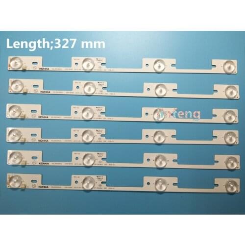 TV LED Bars For Toshiba 40L5400 40L2400 DL3944(A)F DL4045i Backlight Strips Kit 4 LED Lamps Lens 6 Bands KDL40SS662U KDL39SS662U