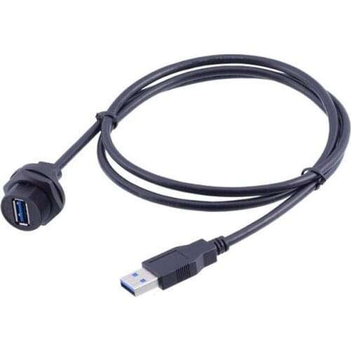 Waterproof USB 3 0 Connector Meter Wire Socket Panel Mount Adapter of Communication Equipment and Communication Industry