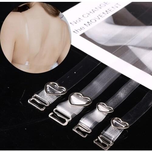 High Elastic Invisible Transparent Bra Underwear Strap Adjustable Silicone Clear Crystal Shoulder Straps Intimates Accessories