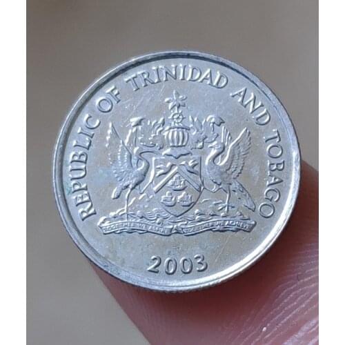 16mm Trinidad and Tobago ,100% Real Genuine Comemorative Coin,Original Collection