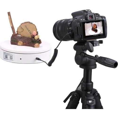 20cm White Remote Wifi PC Control Synchronous Shutter,Photography Equipment Shooting Professional Electric Turntable ComXim