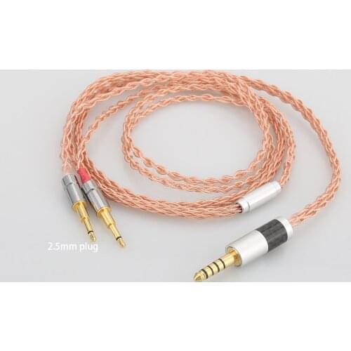 Audiocrast 8cores 4.4mm Balanced Silver Plated Headphone Upgrade Cablefor HD477 HD497 HD212 pro EH250 EH350 Headset