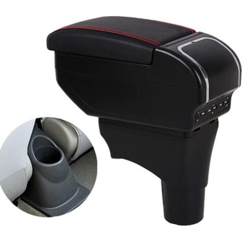 Car Armrest For Nissan VERSA Sedan Latio Sunny 2012-2018 Armrest Storage Box Renault Scala Rotatable 2013 2014 2015 2016 2017