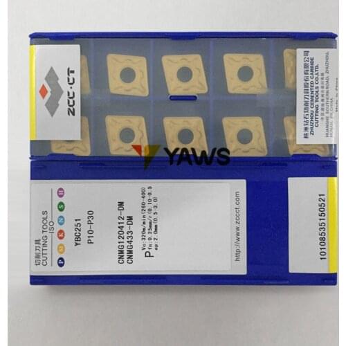 Freeshipping CNMG120412-DM YBC251 Carbide CNC Turning insert tool Chinese factory, suitable for nc cutting series lathe