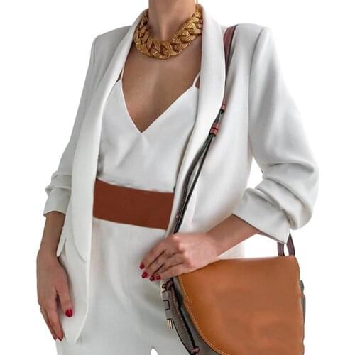 Blazer Lapel Slim Stylish Fake Flap Pocket Long Sleeve Suit Jacket for Wedding