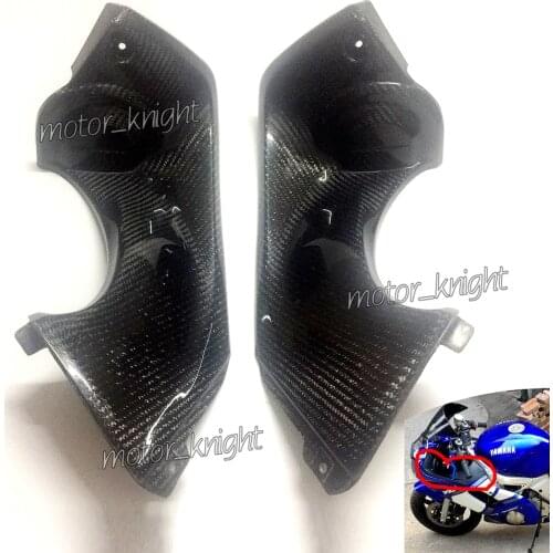Motorbike Parts New Carbon Fiber Look Ram Air Tube Cover Fairing Parts For Yamaha YZF R6 1998 1999 2000 2001 2002
