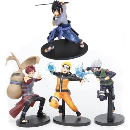 3Pcs/Set NARUTO Uzumaki Naruto Hatake Kakashi Gaara Anime PVC Action Figures Collection Model Toy Doll Gift
