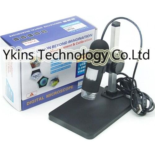 Free shipping the Newest USB Digital Microscope 50X- 1000X 2MP Endoscope Electronic Magnifier Camera with holder stand 8LED