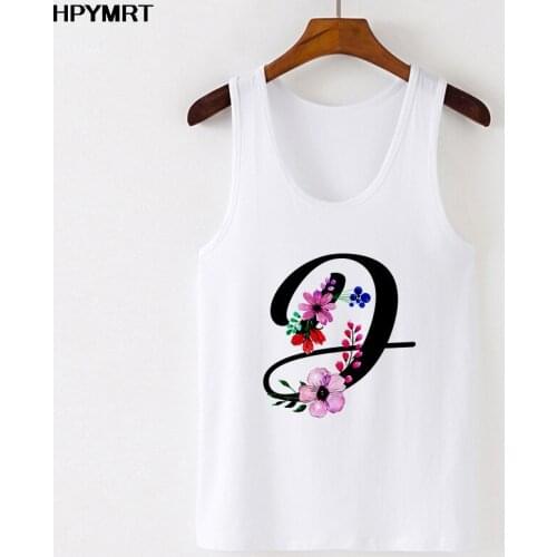 Sexy Top Women Harajuku Sleeveless Camisole Tank Tops Summer Vest 26 letters Print Casual Female T-Shirt 90s Clothing Streetwear