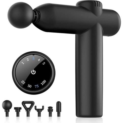 Massage Gun Muscle Relaxation Massager Noise Reduction Design Vibration Fascial Gun Fitness Equipment For Male Female