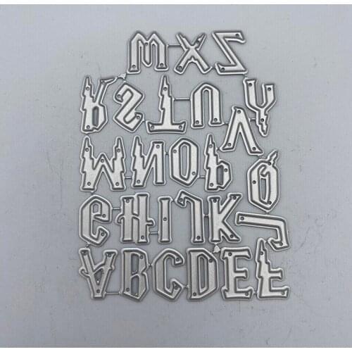 Metal Cutting Dies English alphabet Stencils for DIY Scrapbooking/photo Album stamps Decorative Embossing DIY Paper