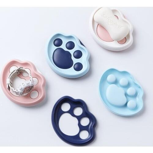 Cute Bathroom Soap Dish Strong Wall Mounted Drain Soap Holder Cartoon Soap Tray Bathroom Accessories