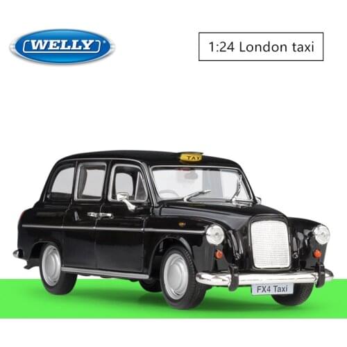 WELLY 1:24 London taxi simulation alloy car model crafts decoration collection toy tools gift