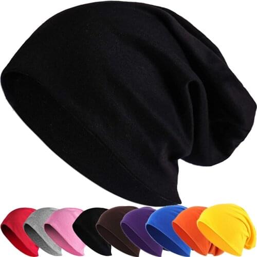 Fashion Autumn Polyester Beanie Mens Hat for Women Beany Female Cotton Hats Breathable Hip Hop Beanies Sick Bonnet Balaclava