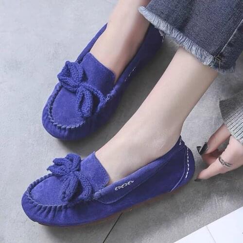 New Fashion Brand Spring Summer Soft Leather Women Flat Loafers High Quality 100% Genuine Leather Women Shoes Brand Casual Shoes