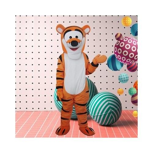 Jump jump tiger Mascot Costume Adult Dress Character Unisex Outfit High Quality Cartoon Character
