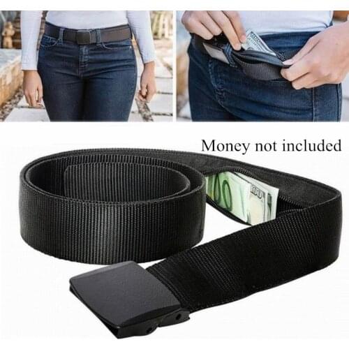 6 Colors Practical Anti-Theft Nylon With Zipper Hidden Cash Money Belt Travel Outdoor Man Woman Sport Optional 120CM