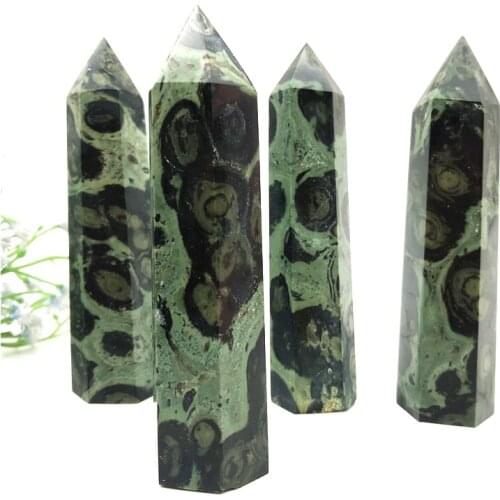 Drop Shipping 1PC Natural Peacock Eye Point Crystal Tower Healing Gem Stone Mineral Specimen Natural Stones and Crystals
