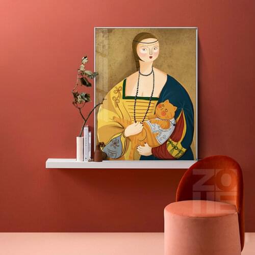 Nordic The Girl With A Pearl Earring Posters And Prints Wall Art Canvas Paintings Pictures Living Room Home Decoration