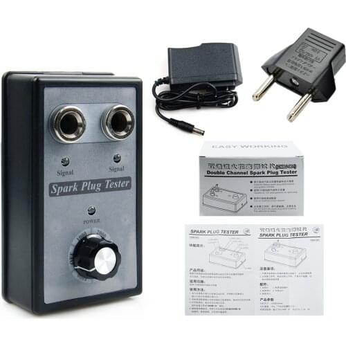 Car Spark Plug Tester Ignition Testers Automotive Diagnostic Tool Double Hole Analyzer for 12V Gasoline Vehicles Petrol C