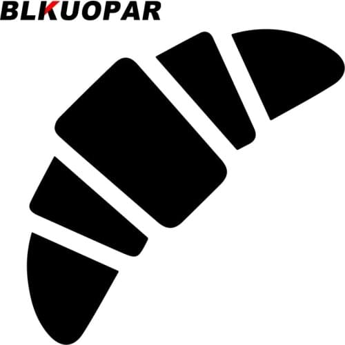 BLKUOPAR for Croissant Car Stickers Personality Sunscreen Decals Air Conditioner Windshield Waterproof JTR Vinyl Car Wrap