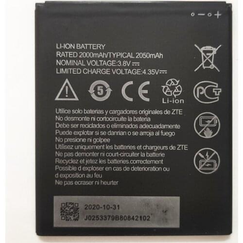 High quality New Original For ZTE BLADE L8 / A5 2019 2050mAh Li3820t43P4h695945 Battery Phone Replacement