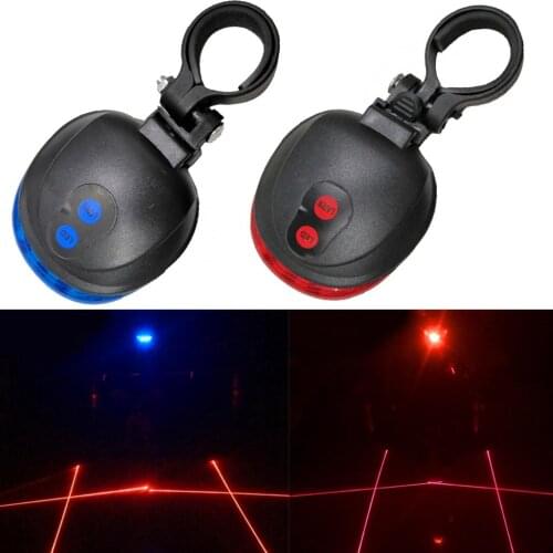 Waterproof Bicycle Light Bike Rear Light Cycling MTB Tail Light Seatpost Lamp Torch Taillight Blue/Red Bicycle Accessories