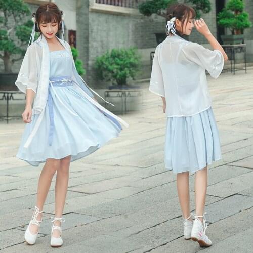 Women Kungfu Clothing Cosplay Fairy Costume Hanfu Clothing Traditional Ancient Dress Dance Stage Tang Dynasty Outfit Chinese