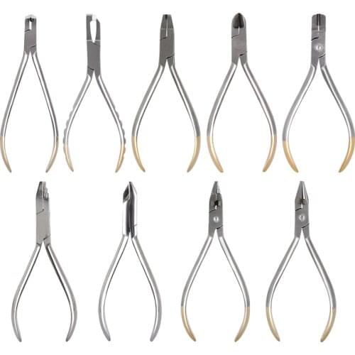 AZDENT 9 Sizes Dental Orthodontic Plier Band Removing Forcep bracket Brace remover plier Wire Back Plier Dental Instrument Tool