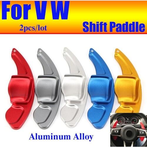 2pcs/lot 5colors Auto Accessory Car Steering Wheel Shift Paddle Fit for CROSS LAVIDA TIGUAN SCIROCCO TOUARGE GOLF 6 CC SHARAN