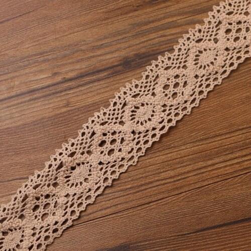 5CM2yards high qualitPale grey lace cotton lace sewing Home Furnishing garment accessories DIY material