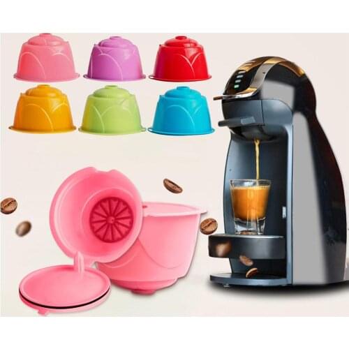 6Pcs/Set Plastic Reusable Refillable Coffee Filter Capsule Cup for Dolce Gusto Coffee Capsules coffee dolce gusto coffee machine