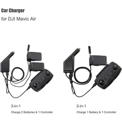 Mavic Air Car Charger Adapter for DJI Mavic AIR Remote Control & Battery Charging Hub USB Multi Battery Car Charger