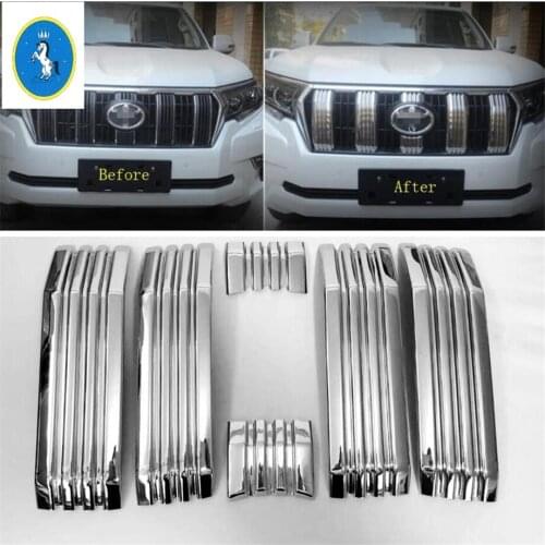 Yimaautotrims Auto Accessory Front Grille Grill Cover Trim For Toyota Land Cruiser Prado FJ150 2018 - 2020 / Without Camera Hole