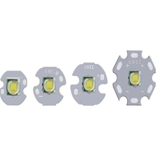 10PCS CREE XML XM-L T6 LED 10W WHITE High Power LED Emitter with 12mm 14mm 16mm 20mm PCB for DIY