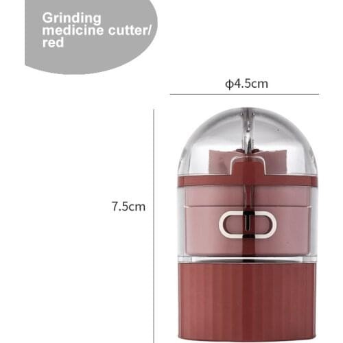 Dropshipping 4Layer Pill Box Cutter Medicine Crusher Grinder Splitter Tablet Cutter Divider Storage Case Pill Box Cutting Tablet