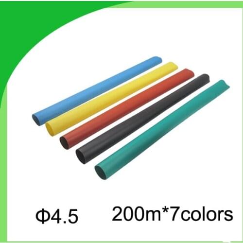 Hot sales 1KV 4.5mm Diameter Heat Shrinkable Tube heat Shrink Tubing 200M/roll Heat shrink tubing