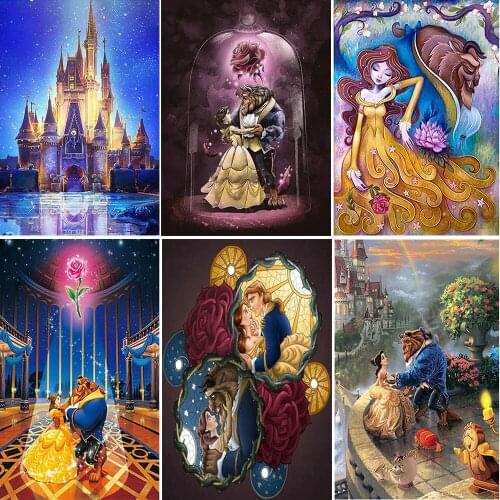 Art Canvas Painting Disney "Princess Prince" Nordic Posters And Prints Wall Pictures For Living Home Decor