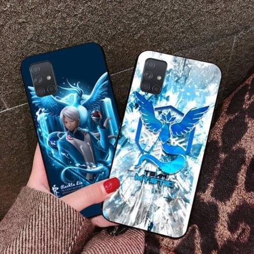 Team mystic internet TPU black Phone Case Cover Hull For Samsung A10 A20 A30 A40 A50 A70 A80 A71 A91 A51 A6 A8 2018