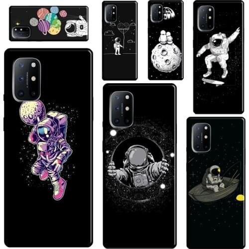 Space Starry Sky Moon astronaut For Realme C3 C11 C15 C21 GT Neo Q3 6 7 8 Pro Phone Case For OnePlus 8 7 9 Pro Nord 7T 8T