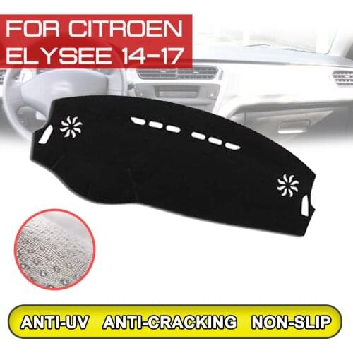 For Citroen C-Elysee 2014 2015 2016 2017 Car Dashboard Mat Anti-dirty Non-slip Dash Cover Mat UV Protection Shade